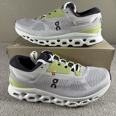 On Cloudstratus 3 Womens Size 9.5 Ivory Green Athletic Running Shoes Sneakers