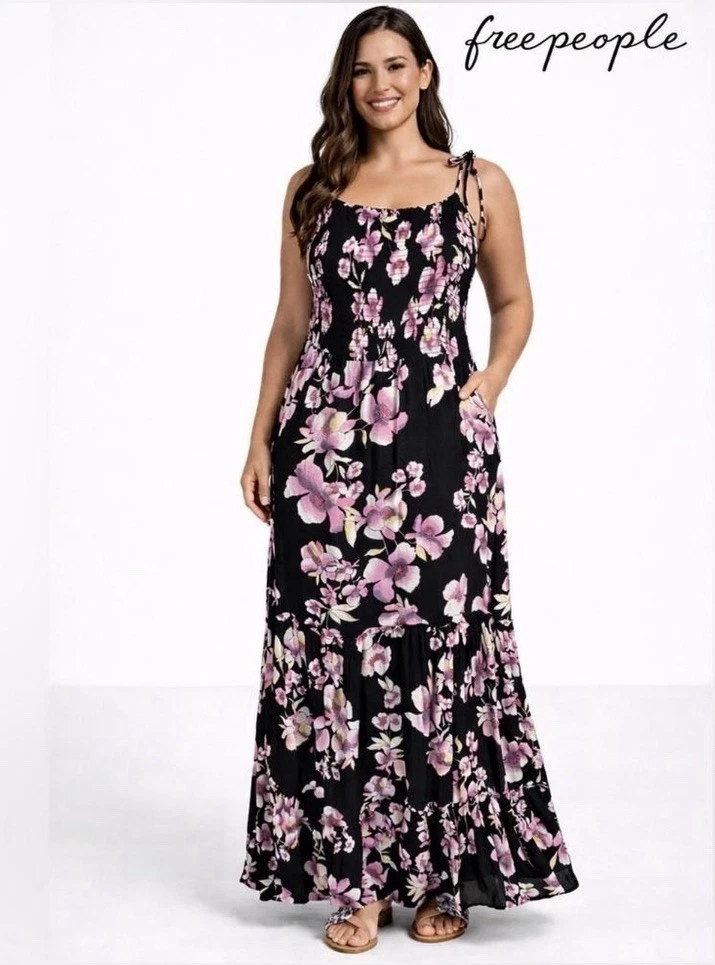 maxi dress top Nicole Floral Maxi Dress