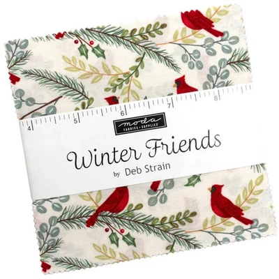 Moda Deb Strain Winter Friends Charm Pack 42 Fabric 5" Sqs NEW!