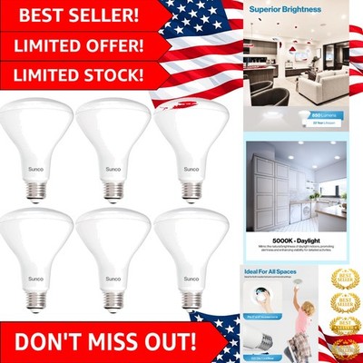 Brighten Your Home with Sunco 6 Pack BR30 LED Bulbs - 11W, 25,000 Hour Lifespan