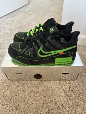 Nike Air Rubber Dunk x Off-White Green Strike CU6015-001 Mens size 9.5 pre owned