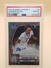💥POP 3💥 2024 Bowman University Chrome Prospect Auto Labaron Philon PSA 10
