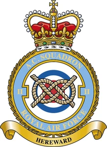 No. 2 Squadron RAF badge patch Self Adhesive Vinyl Sticker