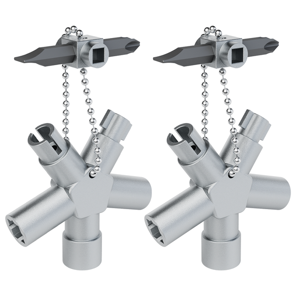 Absina SchaltschrankschlüSsel Mit 7 Profile FüR Absperrsysteme 2Er Pack-image