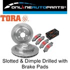 <!--F#f_0-->2 Rear Slotted Disc Rotor for Ford Territory SX SY SZ 04-16 RWD 4x4 + Brake Pads<!--F/-->