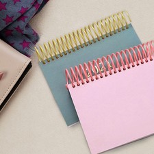 12 Pcs Loose Leaf Binder Circles Colored Plastic Notebook Spiral Binding Coils