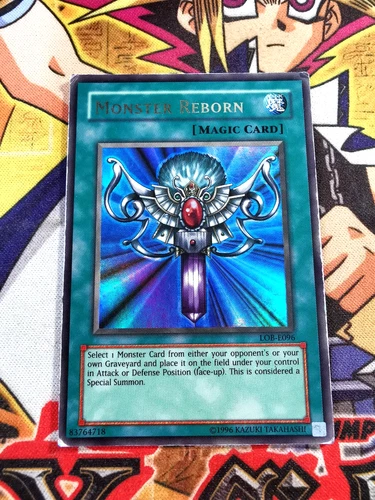 Monster Reborn lob-e096 Unltd Ed (HP) Ultra Rare Yu-Gi-Oh!