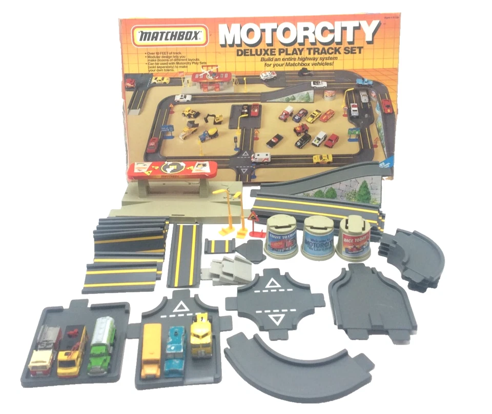 1987 Matchbox MOTORCITY Deluxe Play Track Set -AS-IS- - Image 2 of 4