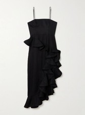 BNWOT ZIMMERMANN BLACK HARMONY TANGO RUFFLED DRESS - SIZE 3/10 US (RRP $1335)