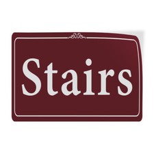Horizontal Vinyl Stickers Stairs Business Sign Stairway Fire, Exit & Emergency