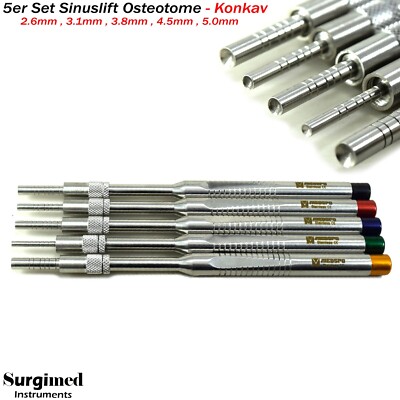 5er Osteotom gerade konkave Sinus Lft Implantat Instrumente Chirurgie