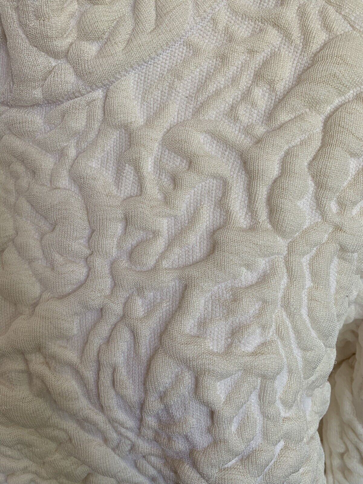 EUC Auth Alexander McQueen Cream Textured Sweater… - image 6