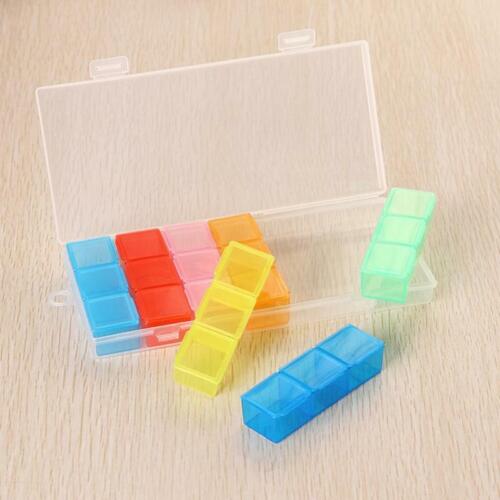 Pill Organizer Box Case Dispenser For Weekly Pills Planner AM/PM 7Day Container  - Picture 1 of 14