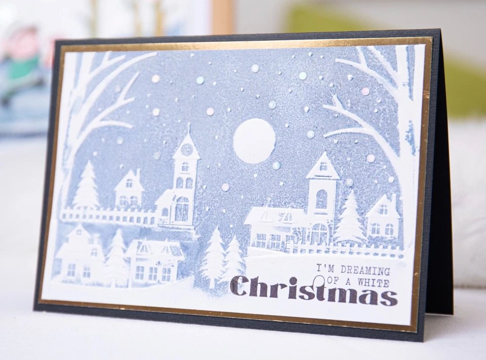 Sizzix Winter Village 3D Embossing folder #666308 Retail $11.99 - Image 2 of 3