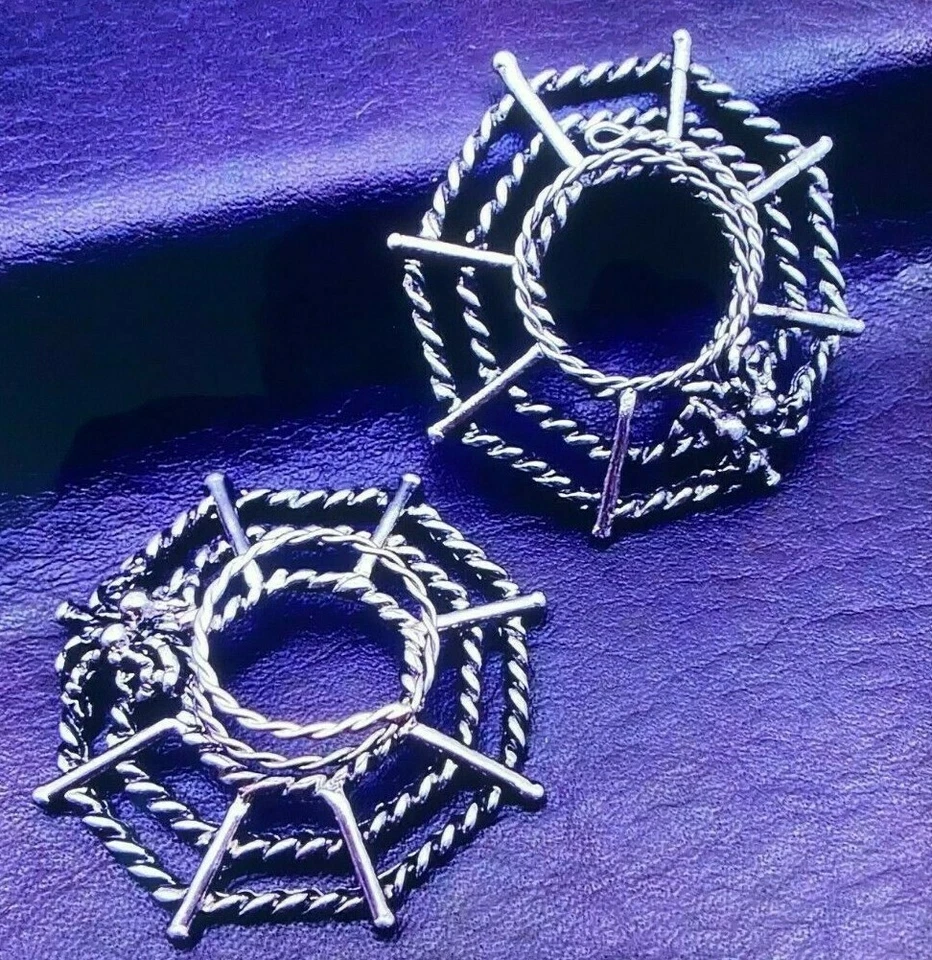 Сексуальный не пирсинг Серебряный соска кольца щит панк стиль 1 пара регулируемый - Изображение 3 из 4