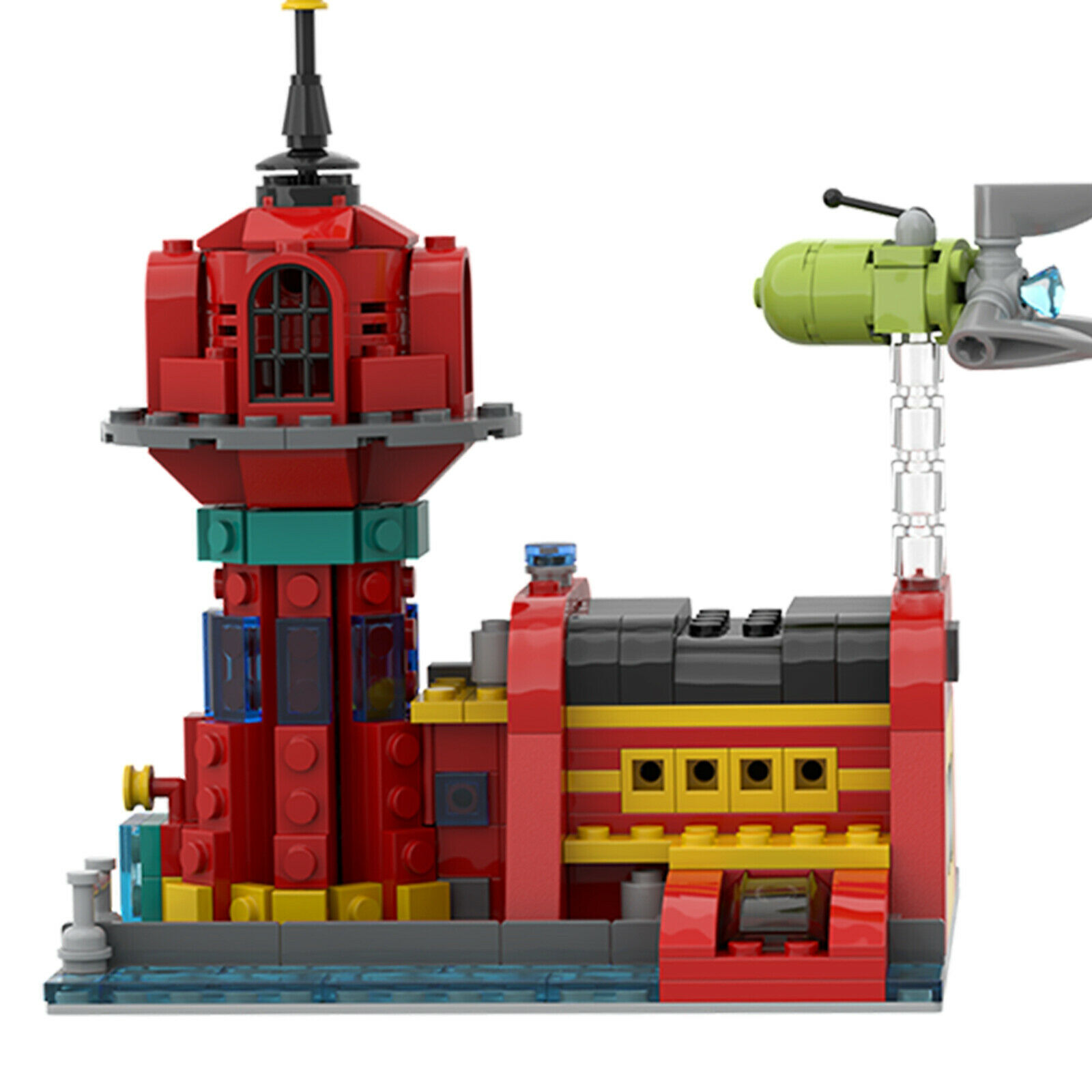 Micro Express with Ship and a Slurm Truck for Kids Building Toys & Blocks