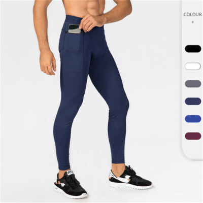 Thermal Leggings Tight Pocket Pants 