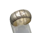 MEXICO 925 Silver  Vintage Dark Tone Linear Etched Band Ring Sz 4.5  RG21617