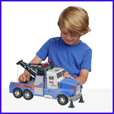 tonka mighty motorized tow truck toy vehicle