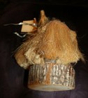 VTG Coconut Husk Creature Monster Sculpture Tiki Bar Decor All Natural  w/ tag — photo 6