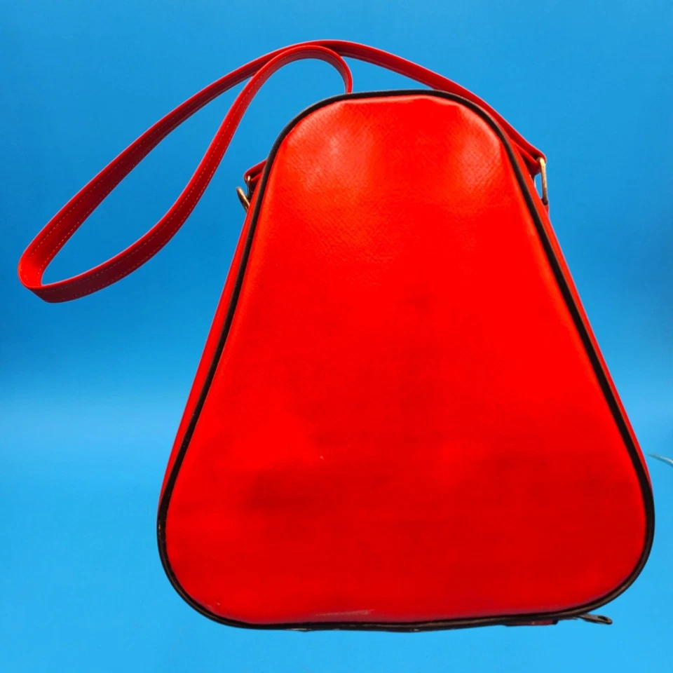 Середина века современный сиамский кот Дамская сумка 1950-х 1960-х красный белый Японии сумочка - Изображение 3 из 4