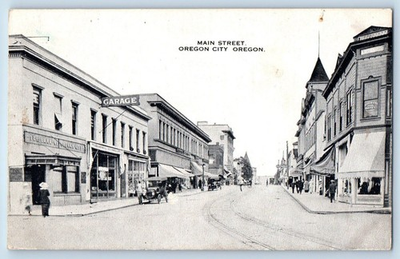 #ad #ad Oregon City Oregon Postcard Main Street Exterior Building c1910 Vintage Antique $29.95