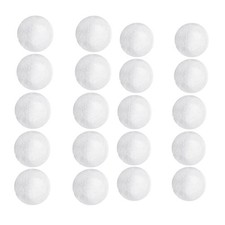 20 Pieces 4cm 5cm White Modelling Craft Polystyrene Foam Balls