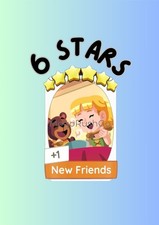 New Friemds Set 21 Monopoly go stickers 6 Star   fast delivery   