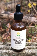 Willow Bark Tincture, Salix Alba, Highest Quality, Organic Herbal Extract