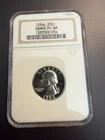 1964 Washington Silver Quarter  NGC Cameo PF68