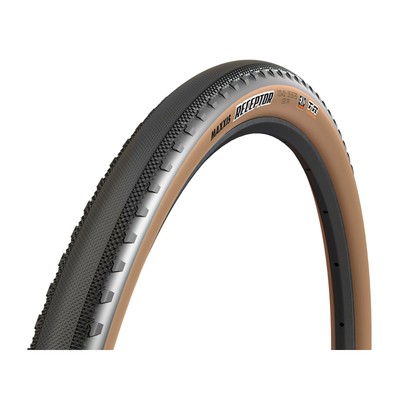 Maxxis Receptor Tire - 700 x 40, Tubeless, Folding, Black/Dark Tan, Dual, Exo Pr
