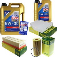 Mann Inspektionspaket 6L Liqui Moly Longlife 5W-30 FüR Audi Q3 2.0 Tfsi Quattro