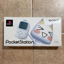 Pocket Station White CIB Japan Playstation Sony PS1 PS2 Game SCPH4000 TESTED JPN