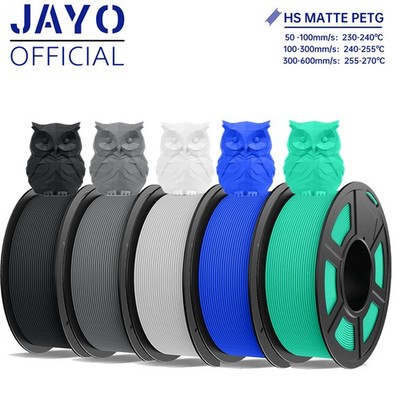 JAYO 5KG High Speed Matte PETG 3D Printer Filament Knot-Free High Stability