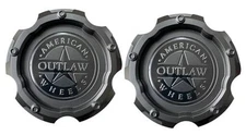 Matte Black Wheel Center Cap Hub Cap 5470-51397-U4B for American Outlaw 2PCS 
