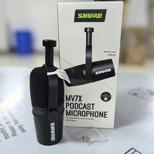 OPEN MV7X Dynamic Podcast XLR Microphone with Voice Isolation Free shipping