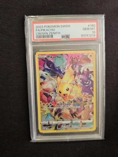 PSA 10 Pikachu 160/159 Crown Zenith Secret Rare Pokemon Card Gem Mint