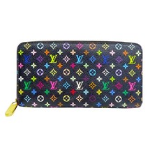 LOUIS VUITTON x Murakami Zippy Long Wallet Monogram Multicolor Black M60275