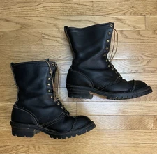 Wesco Boots Jobmaster Black Cap Toe Men’s 9.5 EEE / F Extra Wide USA