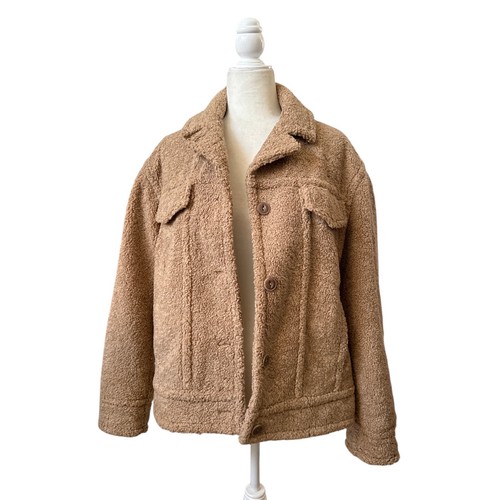 Giacca camionista sherpa finto donna VINCE in cammello deserto taglia large - Foto 2 di 10