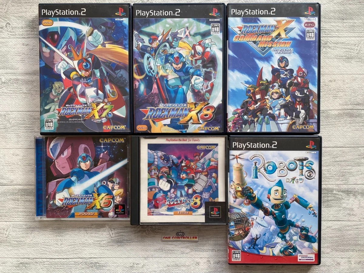 SONY PS 1 2 Rockman 8 X6 X7 X8 & X Command mission Megaman
