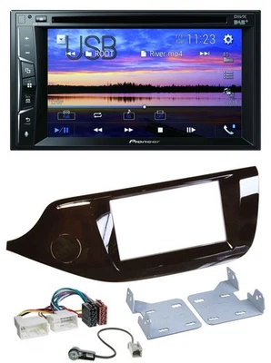 Pioneer Bluetooth 2DIN USB DVD DAB MP3 Autoradio für Kia Ceed ab 12 glänzend - Bild 1 von 4