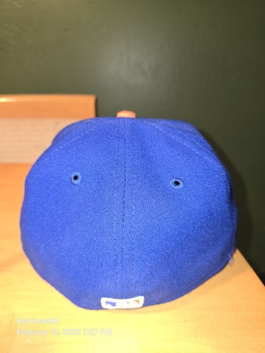 New Era 59Fifty Cap New York Mets Royal Blue On Field Fitted Game Hat Sz 7 1/8 - Bild 6 von 12
