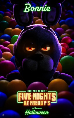 Five Nights At Freddy's movie poster (Bonnie) - 11 x 17 inches
