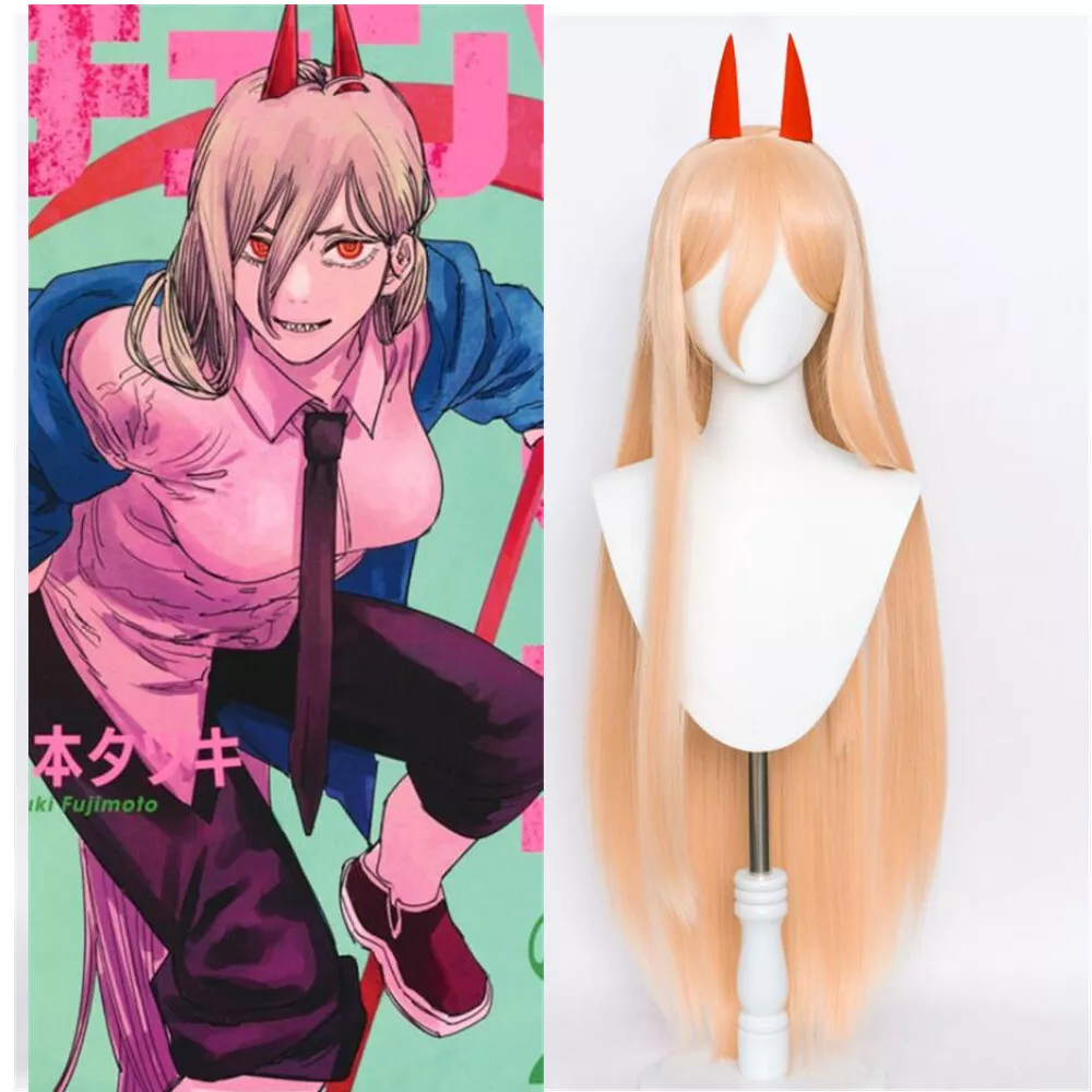 Cosplay Wigs Anime Chainsaw Man Cosplay Power Wig Cosplay Long