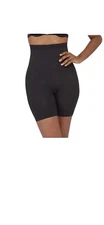 Assets by Sara Blakely High Waist Mid Thigh Black Sensational Shaper 58F42 SZ 3