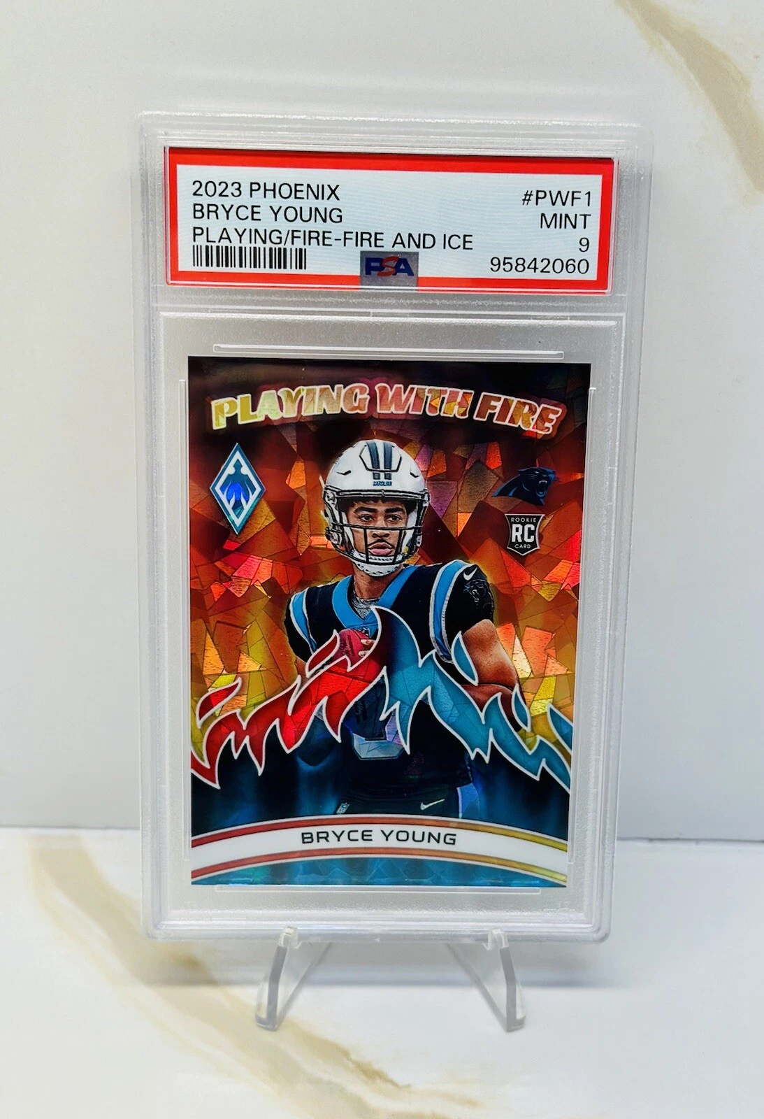 Bryce Young Panini Phoenix Playing With Fire #PWF1 Fire and Ice