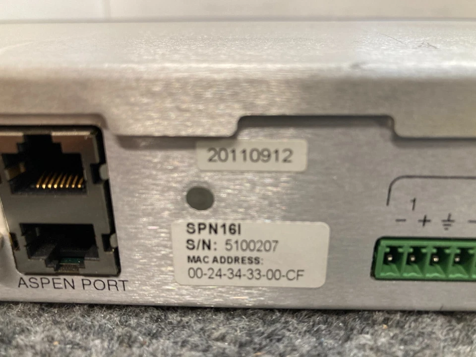 Lectrosonics Aspen SPN16I Audio Processor w/ Power Cord - Image 2 of 2