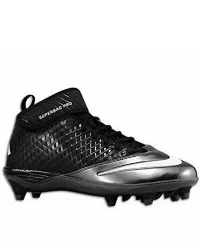 Nike Lunar Super Bad Pro TD Black 511334-009 Football Cleats Size 12.5 - Picture 1 of 5