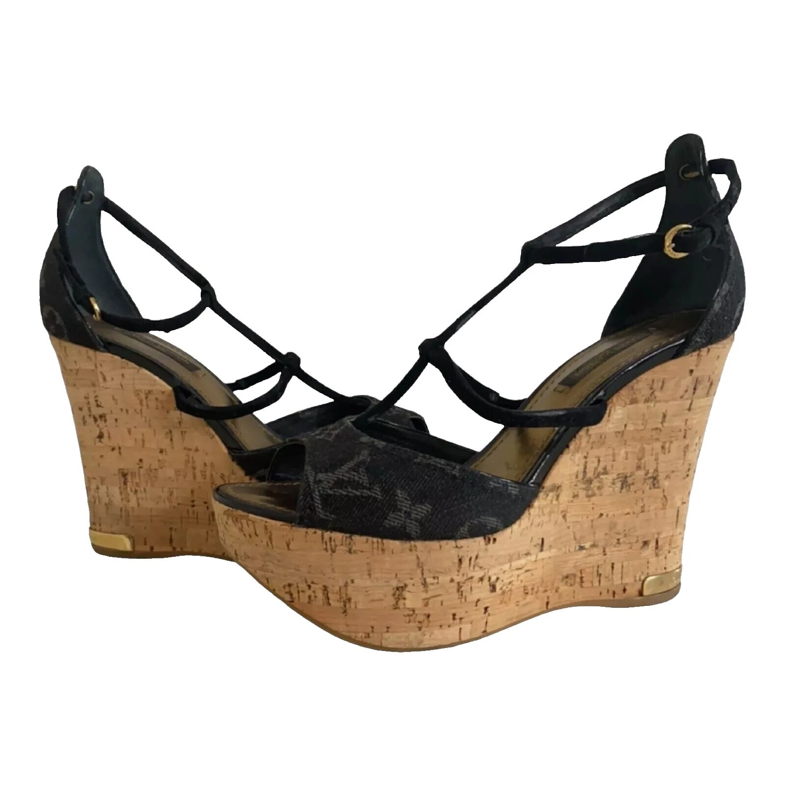 Louis Vuitton Wedge Suede Upper Heels for Women